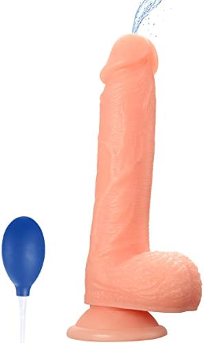 Realistic Squirting Dildo for Women, 8.5 inch G-Spot Anal Dildos, Women Sex Toys Ejaculating Dildo with Suction Cup for Women, Gay Solo or Couples Have Fun