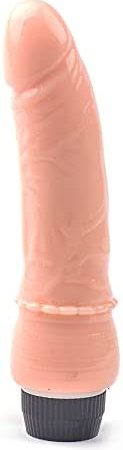 BeHorny Realistic Penis Vibrator Dildo, 8.2" Length, Veins, Penis Head, Massive Power, Flesh