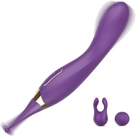 G Spot & Clitoris Vibrators Sex Toys for Women Sex, Adolove High-Frequency Clitoral Vibrator G-spot Stimulator with Powerful Motors for Women Quick Orgasm, Waterproof Personal Wand Dildo Massager