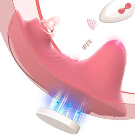 Quiet & Strong Panty Vibrator with 10 Vibrations & 4 Suctions for Public Play, Remote Control Clitoral Vibrators Adult Sex Toy for Women, Adult Female Womens Sex Clitoriss Toys Suction for Womens Sex