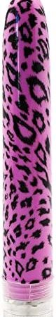 BeHorny Power Stick Vibrator Sex Toy, Pink Leopard Pattern