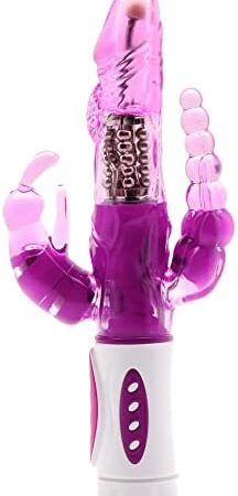 BeHorny Rabbit Vibrator with Anal Beads, Mega Power & Stimulation