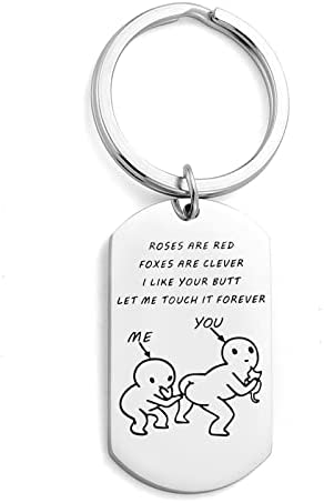 Couple Gifts Funny Keyrings for Boyfriend Girlfriend Christmas Valentines Gift Keyring for Him Her Women Men Husband Wife For Him/Her, Birthday-Friendship gifts