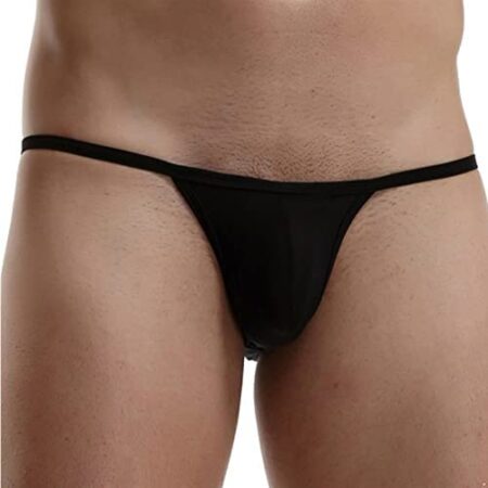 FEESHOW Mens Adult Bugle Pouch Penis Bag G-string Panties Breathable Bikini Briefs Thong Underwear