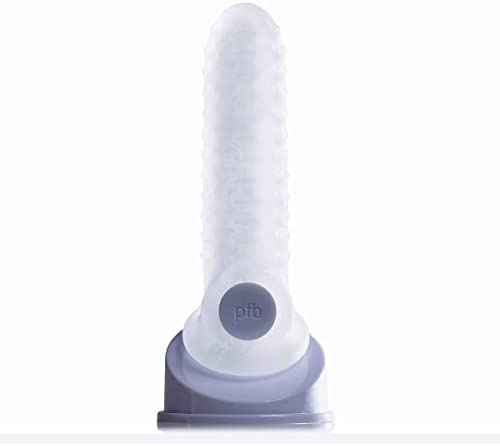 PerfectFitBrand - Fat Boy Checker Box - Soft Stretchable Penis Sleeve 7.5 Inch - Transparent