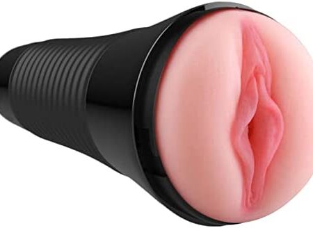 Realistic Masturbator for Men Sex Toy with 3D Vagina, TPE Pocket Pussy for Male Stimulation, Erotic Manual Cup Masturbators for Men
