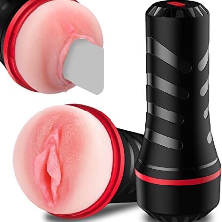 Realistic Male Masturbator Cup Sex Toys for Men with 7.5 Inches Intertable Deepth, Adolove Lifelike Masturbators Realistic Textured Pocket Vagina Pussy with 3D Vagina for Male Masturbation