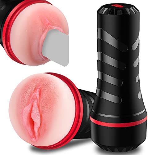 Realistic Male Masturbator Cup Sex Toys for Men with 7.5 Inches Intertable Deepth, Adolove Lifelike Masturbators Realistic Textured Pocket Vagina Pussy with 3D Vagina for Male Masturbation