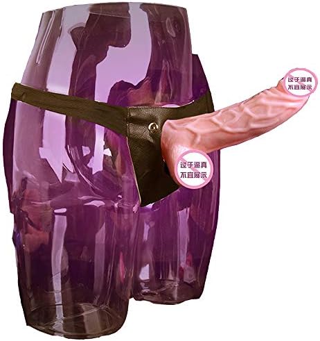 BaronHong Strap On Realistic 18CM Dildo Harness for Tomboy Trans Lesbian FTM Couples(Nude,M)